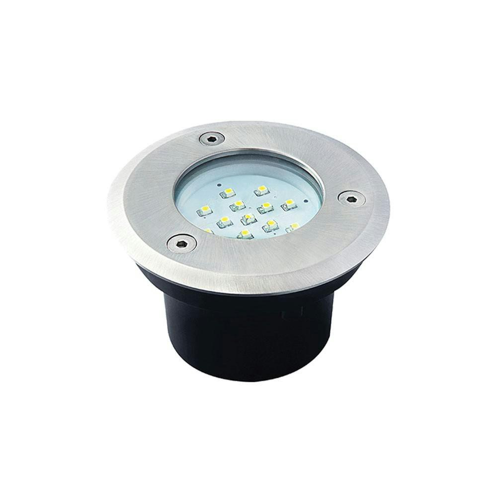 LED-Einbauleuchte Gordo N IP67 rund 9,5cm Edelstahl zoom thumbnail 3