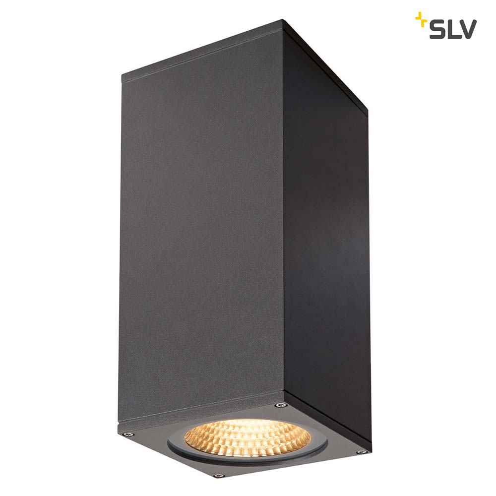 S.Luce SLV Big Theo Wall Outdoor Wandleuchte LED 3000K Up & Down Anthrazit