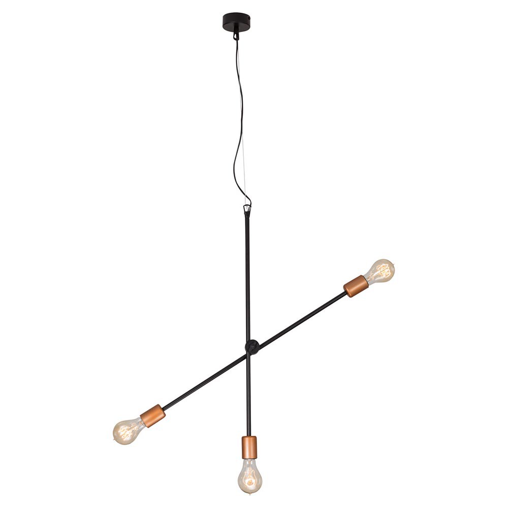 S.Luce RetroStick Pendelleuchte 3-flammig 73cm Kupfer