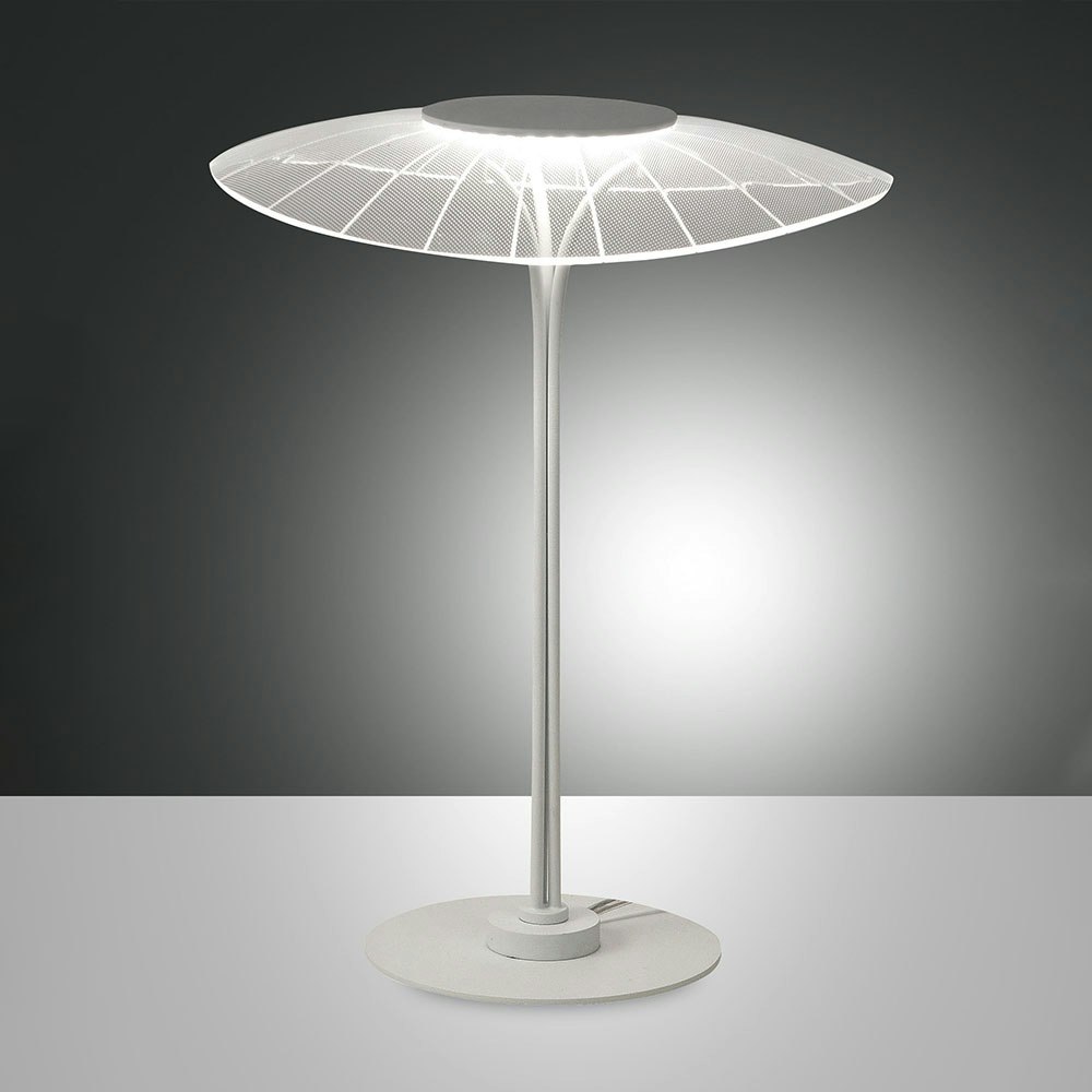 Fabas Luce moderne LED Tischlampe Vela Weiß 2