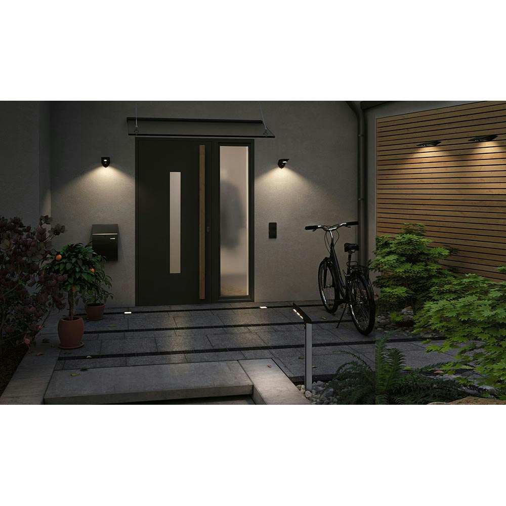 Solar LED Hausnummernleuchte Smart Home Zigbee Yoko Anthrazit 2