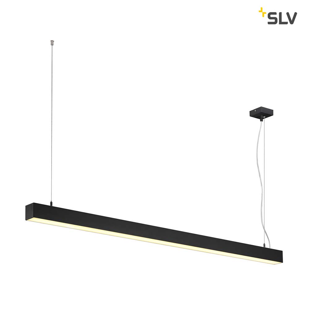 S.Luce SLV Q-Line Dali Single LED Pendelleuchte Dimmbar Schwarz