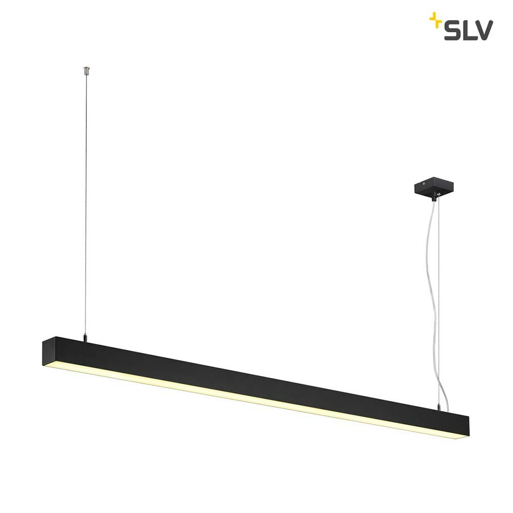 SLV Q-Line Dali Single LED Pendelleuchte Dimmbar Schwarz 1
