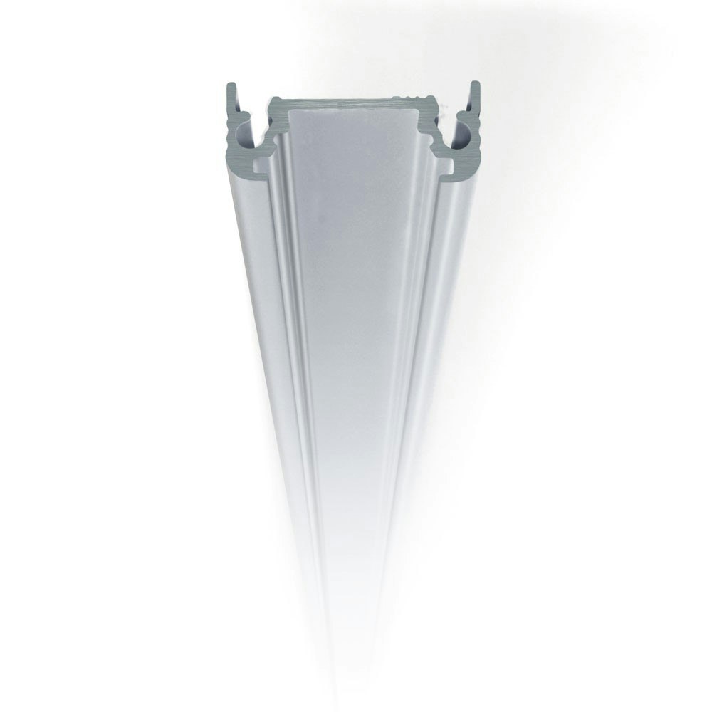 Aufbauprofil flach 200cm Alu-eloxiert ohne Abdeckung für LED-Strips thumbnail 3