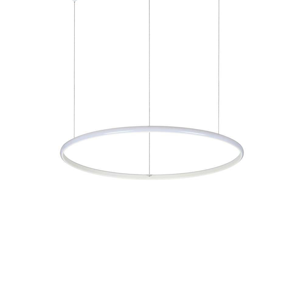 S.Luce Ideal Lux Hulahoop Pendelleuchte Weiß