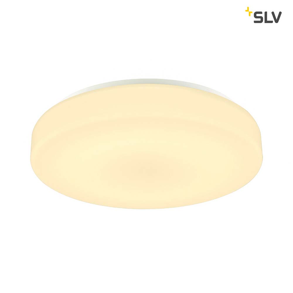 S.Luce SLV Lipsy 50 Drum LED Außen-Aufbauleuchte Weiß IP44