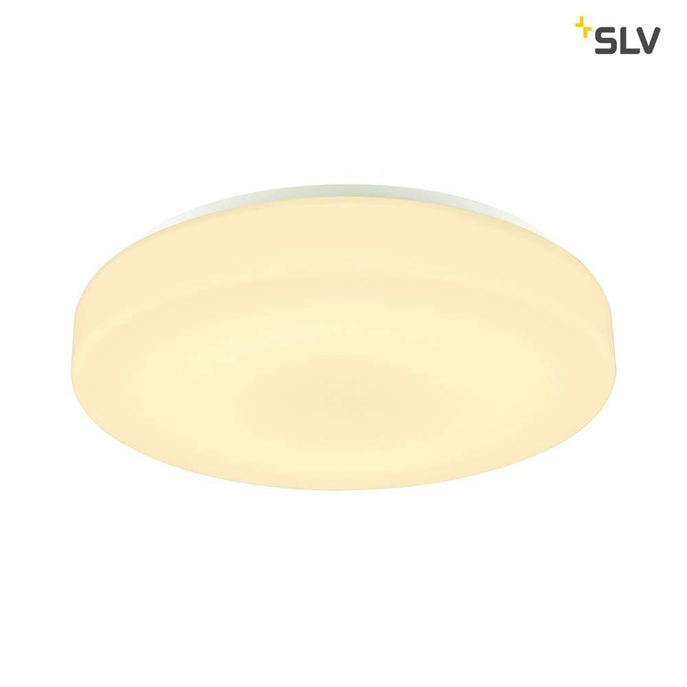 SLV Lipsy 50 Drum LED Outdoor Surface Mounted Luminaire White IP44 1