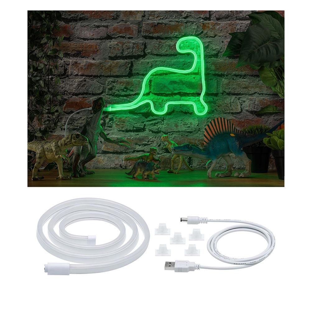 S.Luce USB-LED Strip Neon Colorflex Grün 1m