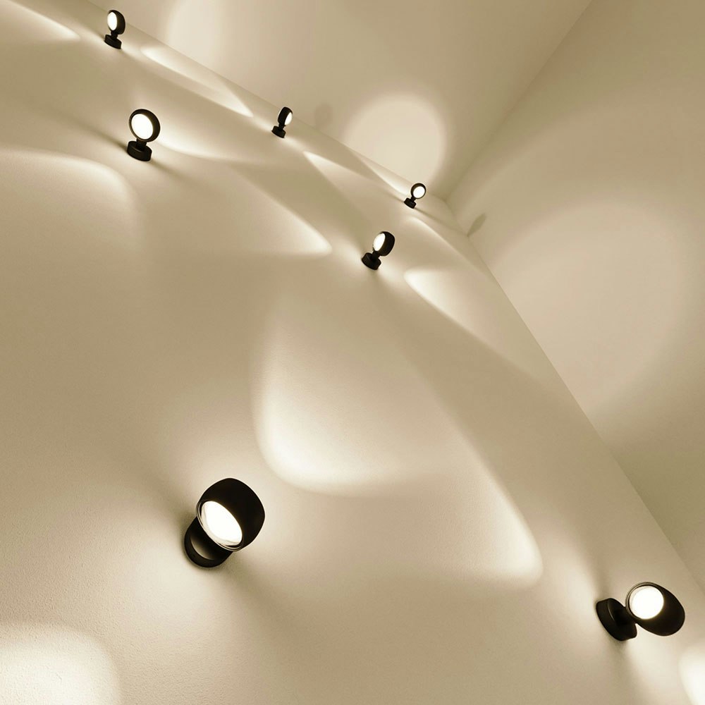 s.luce Beam LED lampada da parete moderna Up & Down con lenti in vetro thumbnail 4