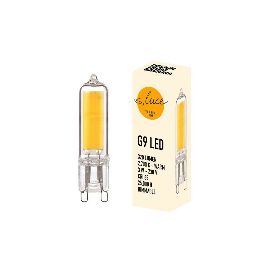 s.luce G9 LED blanc chaud 2700K 320lm 3,5W Dimmable
                                        