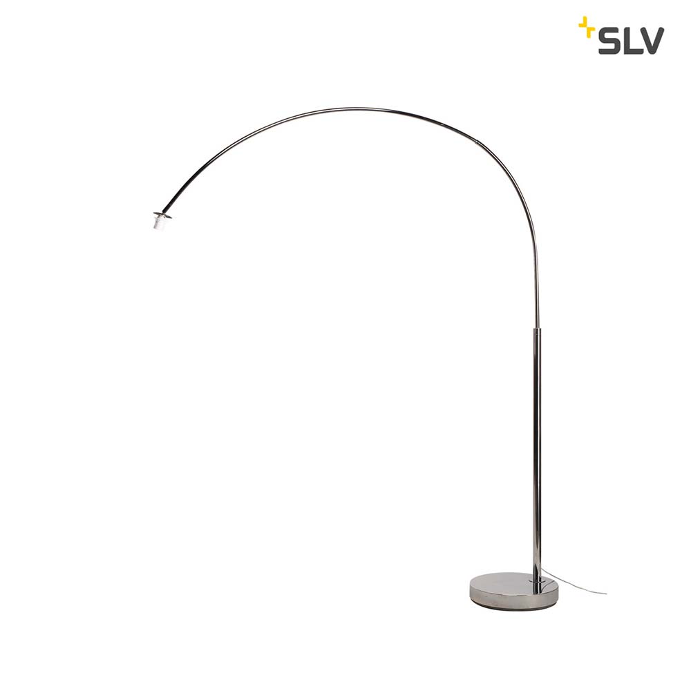 S.Luce SLV Fenda Bow Basis E27 Bogenlampe Chrom (ohne Schirm)