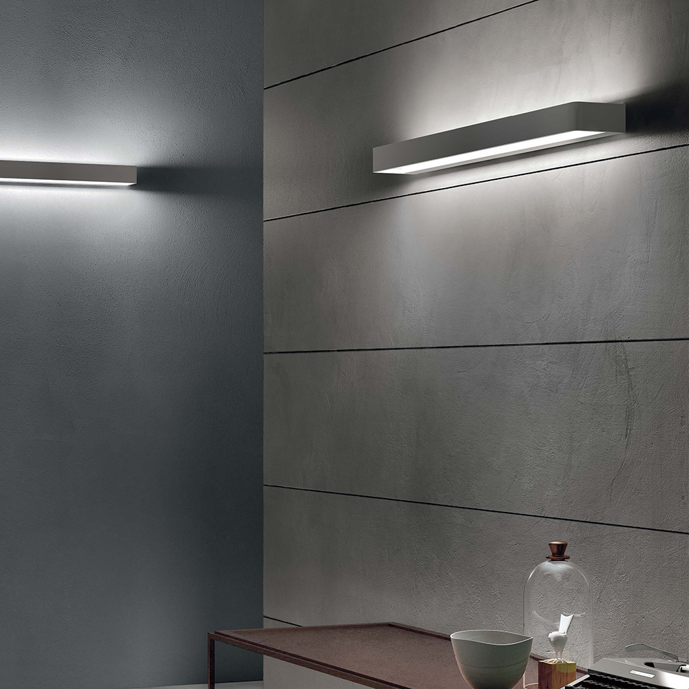 S.Luce Linea Light Metal W LED-Wandleuchte Large