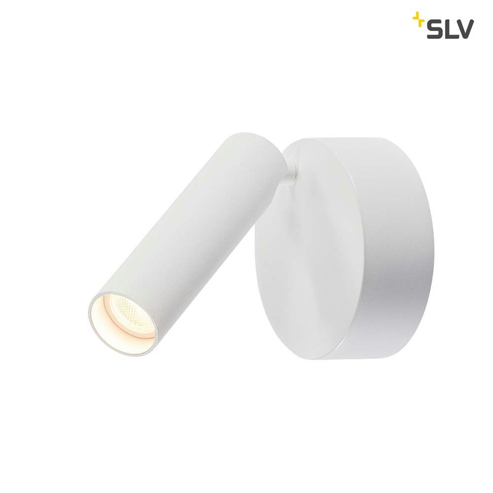 SLV Karpo 30 LED Aufbauleuchte Single Weiß Dimmbar thumbnail 1