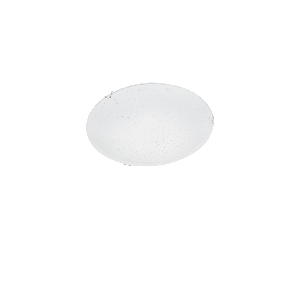 S.Luce Nova Luce Minori Deckenlampe Ø 40cm Glas Weiß