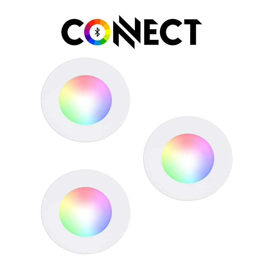 Connect LED 3er-Set Einbauleuchten 1080lm RGB+CCT zoom thumbnail 1