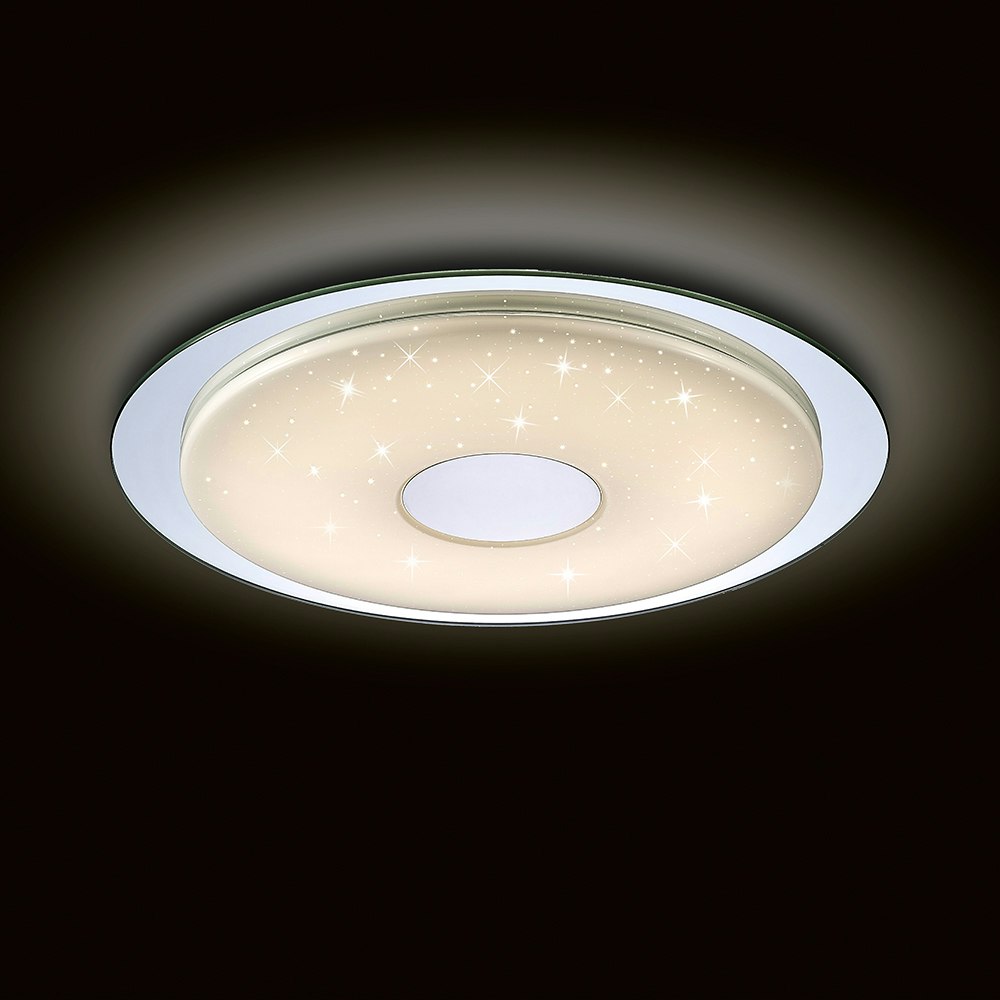 Mantra Virgin funkelnde LED-Deckenlampe mit Fernbedienung Weiß 