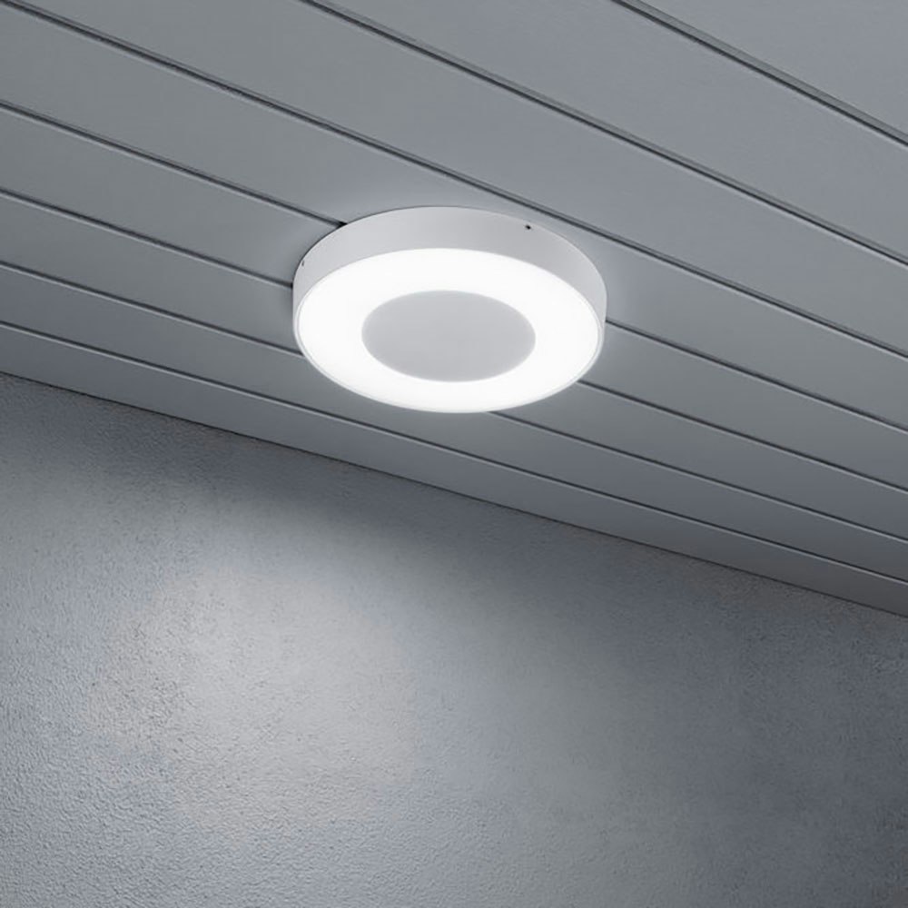 Carrara LED Außenwand- & Deckenlampe Ø 27cm CCT Weiß zoom thumbnail 5