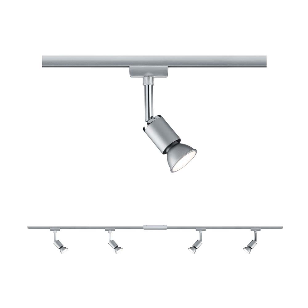 S.Luce URail Schienensystem-Set Pure II 4-flammig Chrom