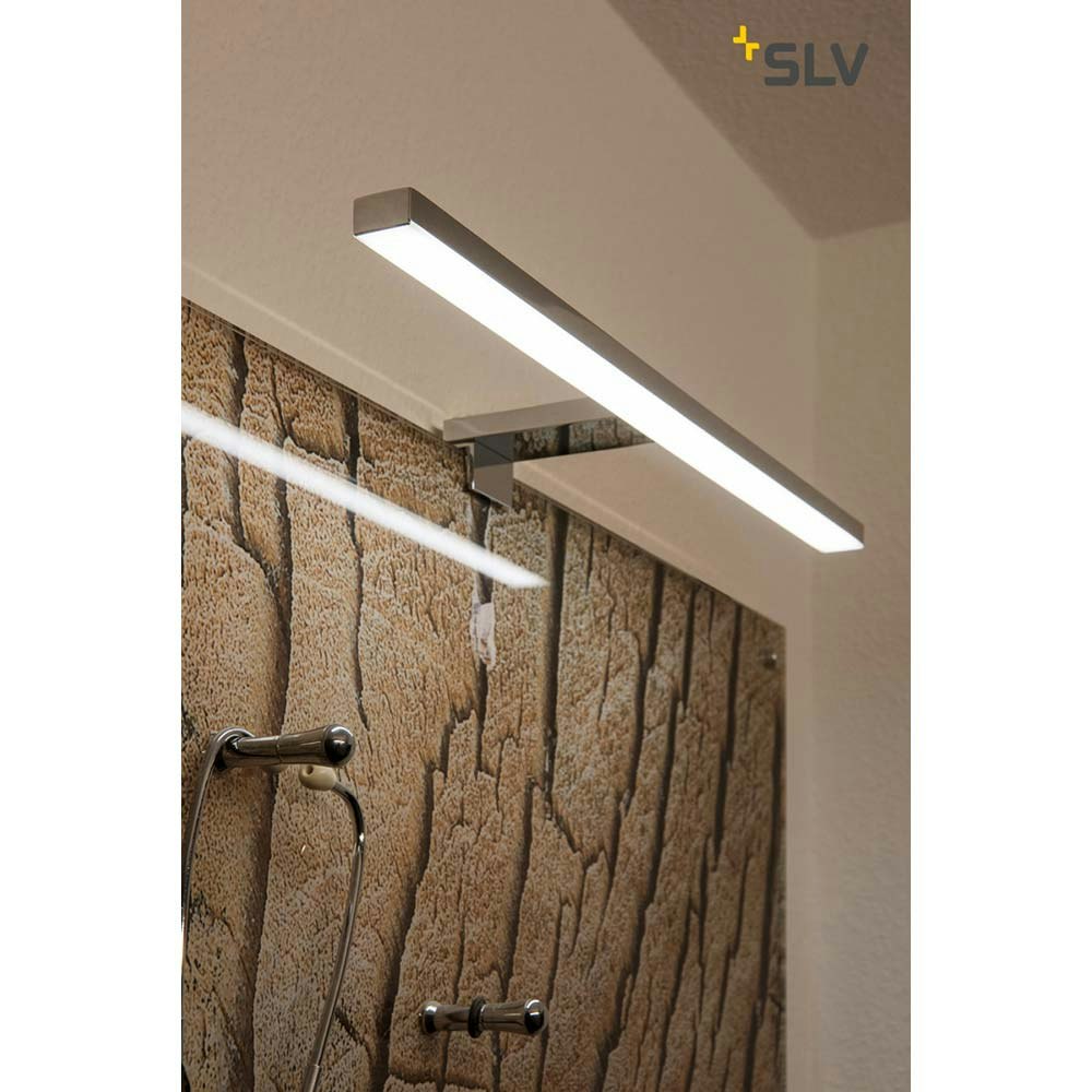 SLV DORISA LED lampe à miroir longue chrome 4000K IP44 thumbnail 3