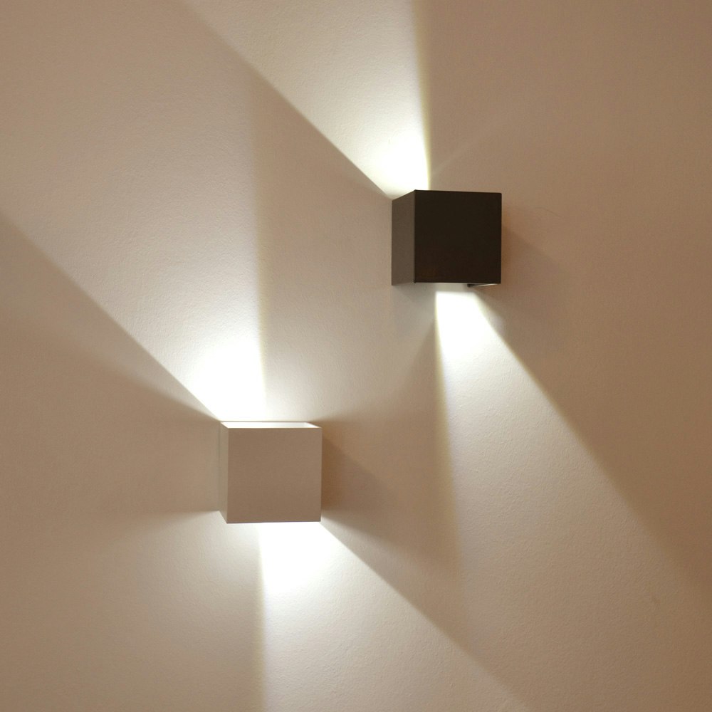 Wandlampe s.luce Quadratisch High » Ixa Power LED Blattsilber, IP20