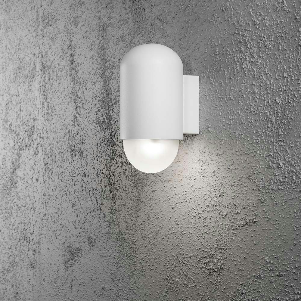 Sassari LED Außen-Wandleuchte 280lm , 3000K Weiß, opales Echtglas thumbnail 1