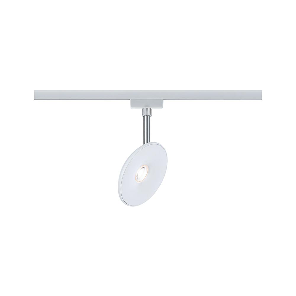 S.Luce U-Rail LED Schienenspot Sphere Einzelspot Weiß, Chrom