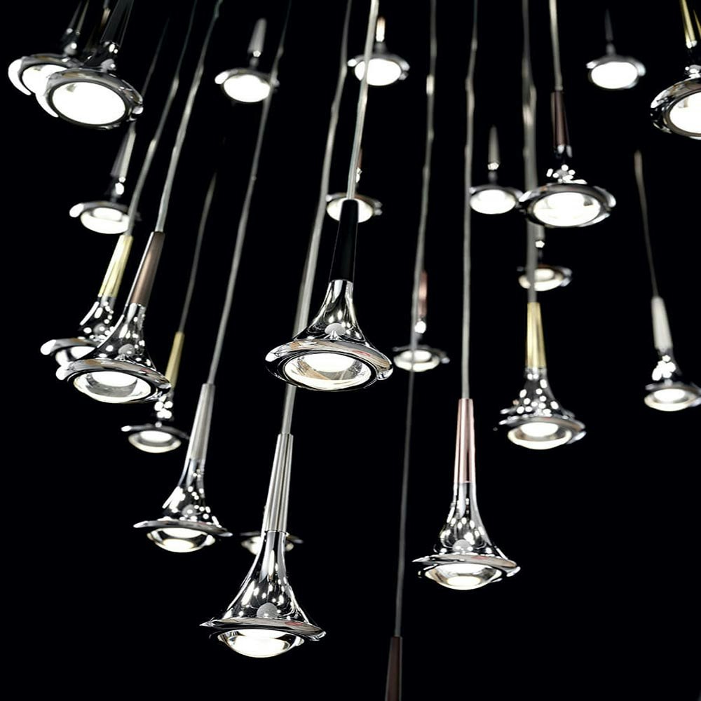 Lodes Rain LED Hanging Lamp 2700K Black, Black Matt  thumbnail 5