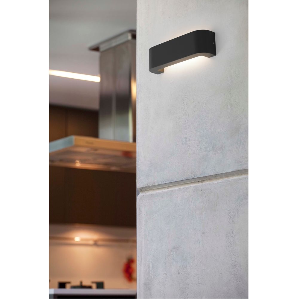 S.Luce LED Außenwandleuchte BRACKET IP44 Dunkelgrau