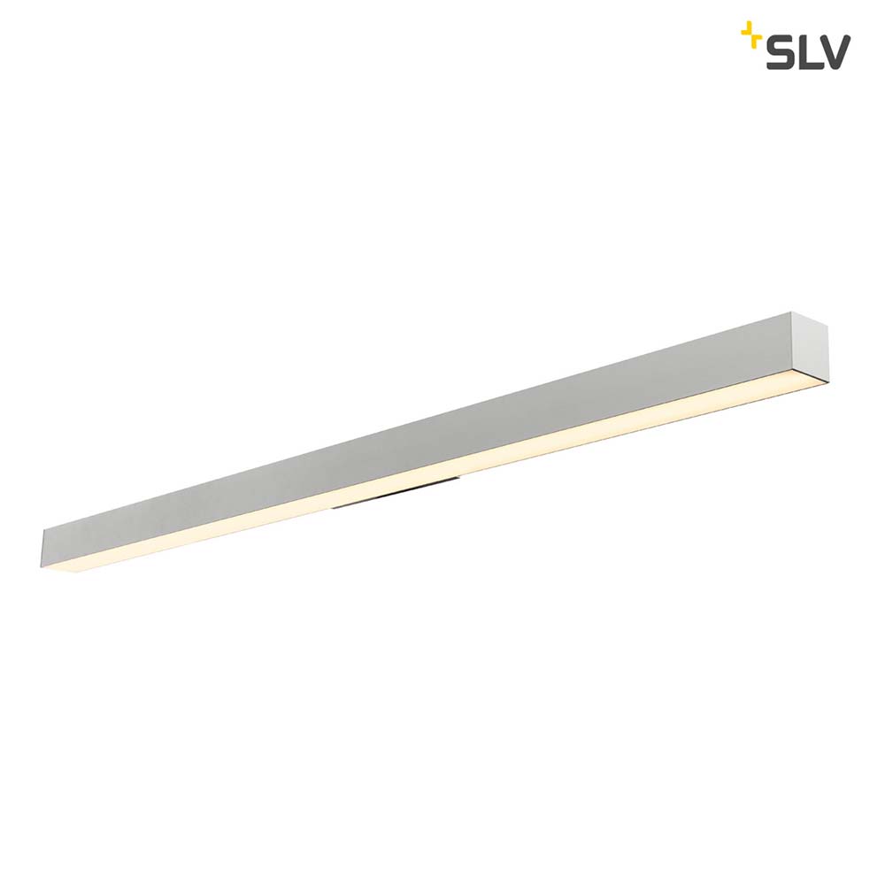 S.Luce SLV Q-Line LED Wandleuchte Silbergrau 3000K