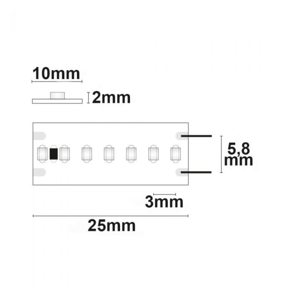 LED CRI9B Linear ST-Flexband 24V 15W Blau thumbnail 3