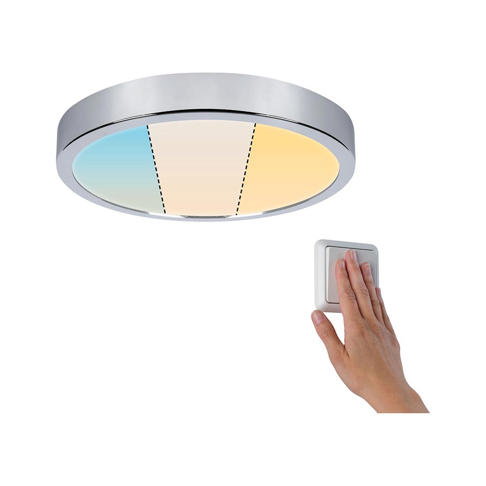 S.Luce LED HomeSpa Panel Aviar Dim-to-Warm Weiß, Chrom