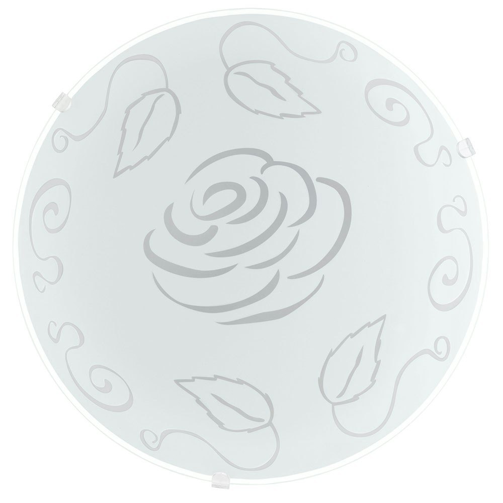 Mars 1 Wand- & Deckenleuchte Ø 24,5cm Motiv Rose, Weiß 