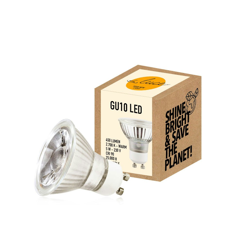 s.luce GU10 LED Warmweiß 2700K 450lm 5W Dimmbar 1