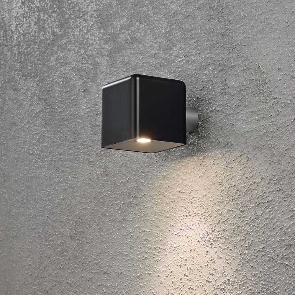 S.Luce Amalfi LED Außen-Wandleuchte inkl. Trafo 12V Schwarz