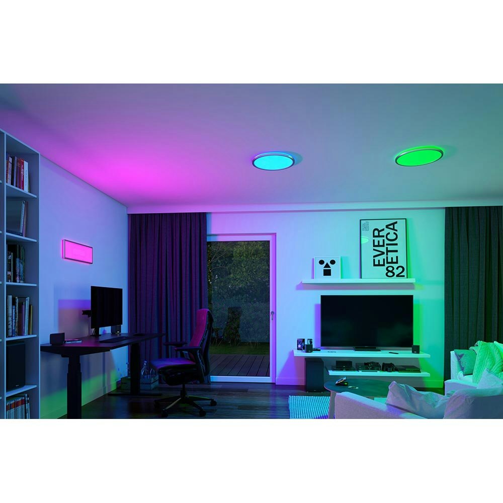 Plafonnier LED RGB Panneau LED ultraplat Changement de couleur