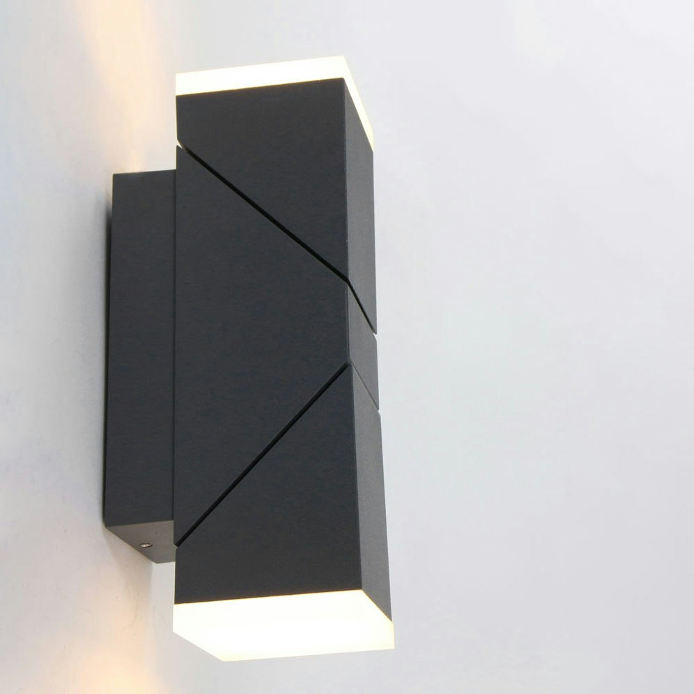 Steinhauer LED-Außenwandleuchte Up & Down schwarz verstellbar thumbnail 3