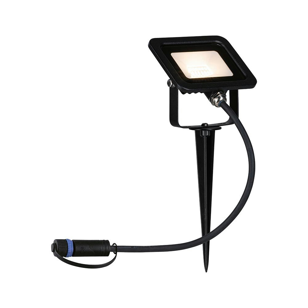 Plug & Shine Projecteur de jardin à LED IP65 noir 1
