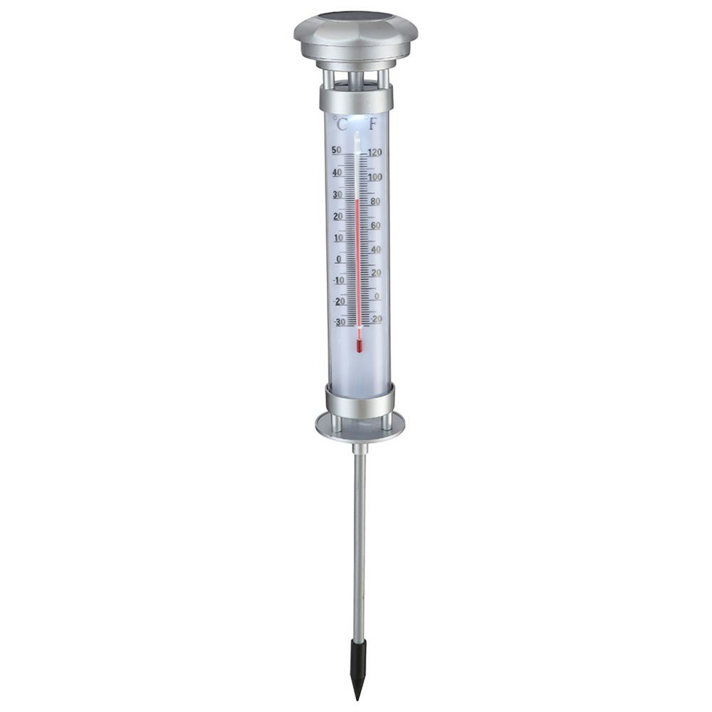 LED Solarleuchte mit Thermometer 