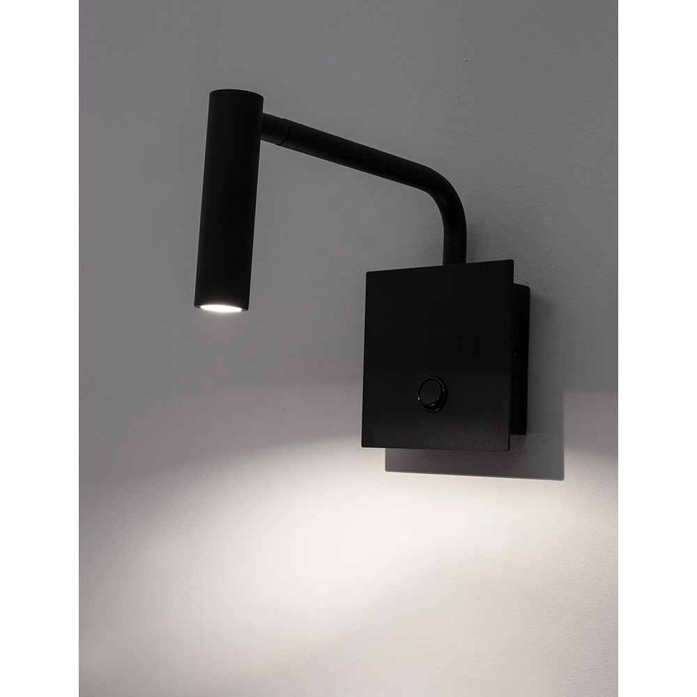 S.Luce Nova Luce Sicily LED Wandlampe Schwarz