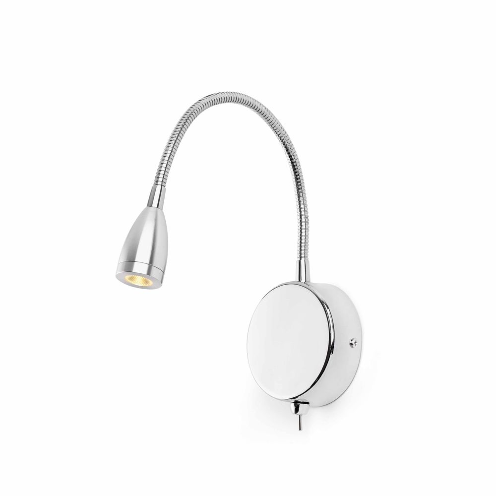 S.Luce LED Leseleuchte LOKE 3W 3000K Chrom