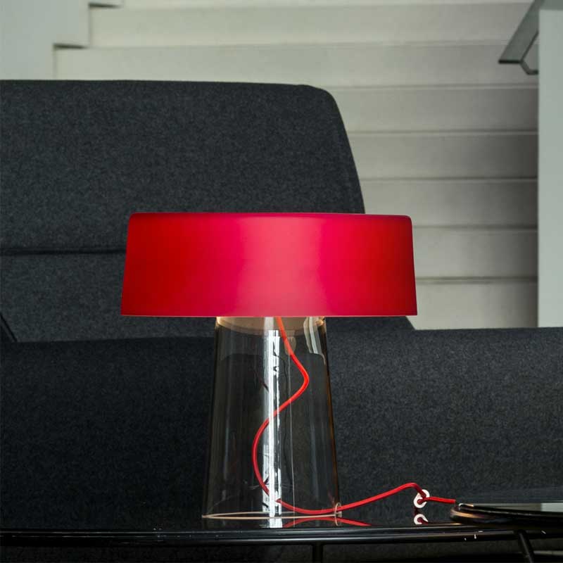 S.Luce Prandina Nachttischlampe Glam Small T1 Rot