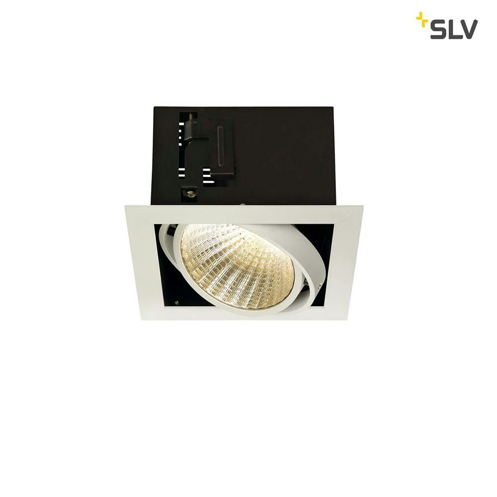 SLV Kadux LED Single Einbauleuchte Weiß 30° 3000K thumbnail 1