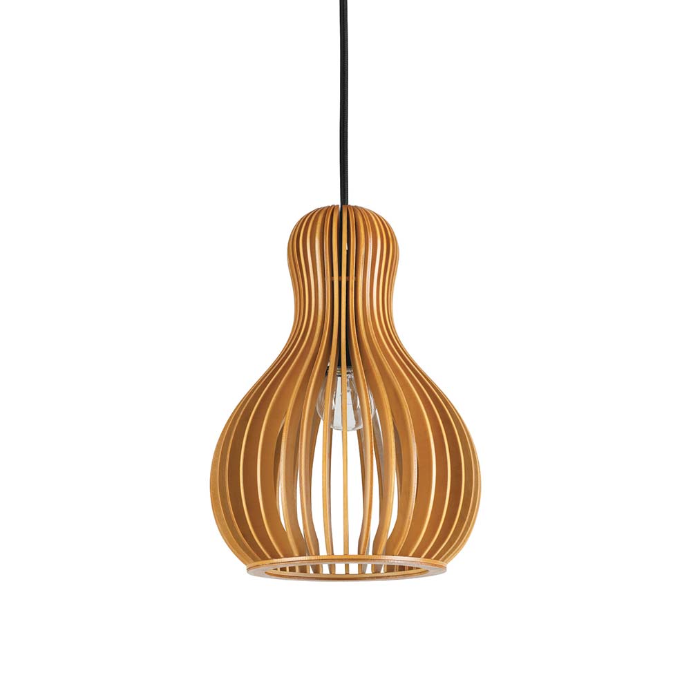 S.Luce Ideal Lux Hängeleuchte Citrus-3 Sp1 aus Holz