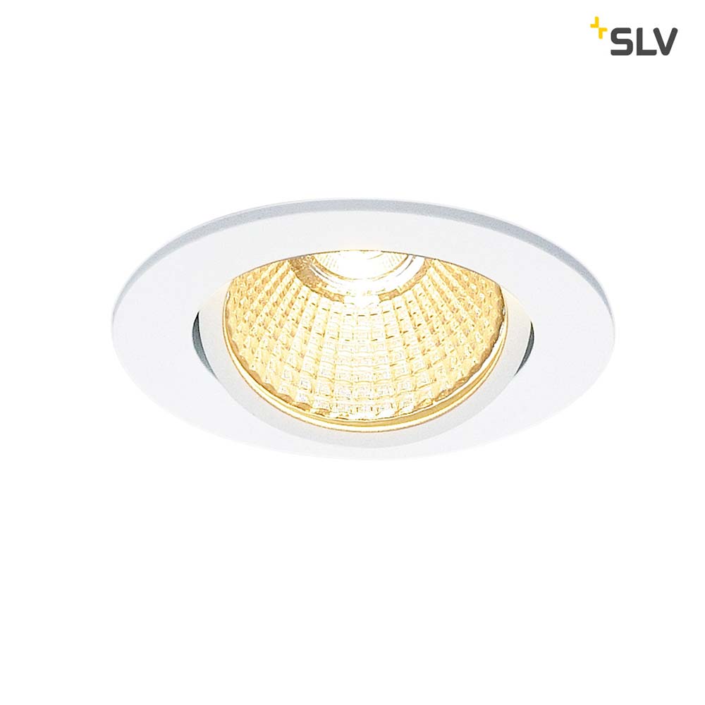 S.Luce SLV New Tria Rund LED Einbauleuchte Weiß 1800-3000K