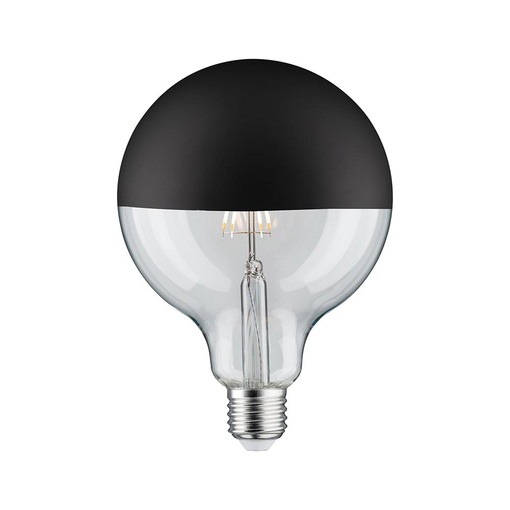 S.Luce E27 6,5W LED Kopfspiegel Schwarz-Matt Dimmbar 2700K