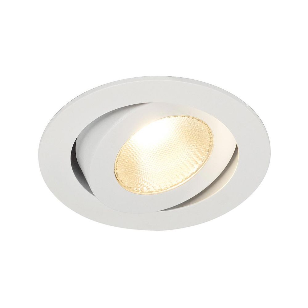 S.Luce SLV CONTONE Downlight schwenkbar rund Weiß 13W LED Warmweiß