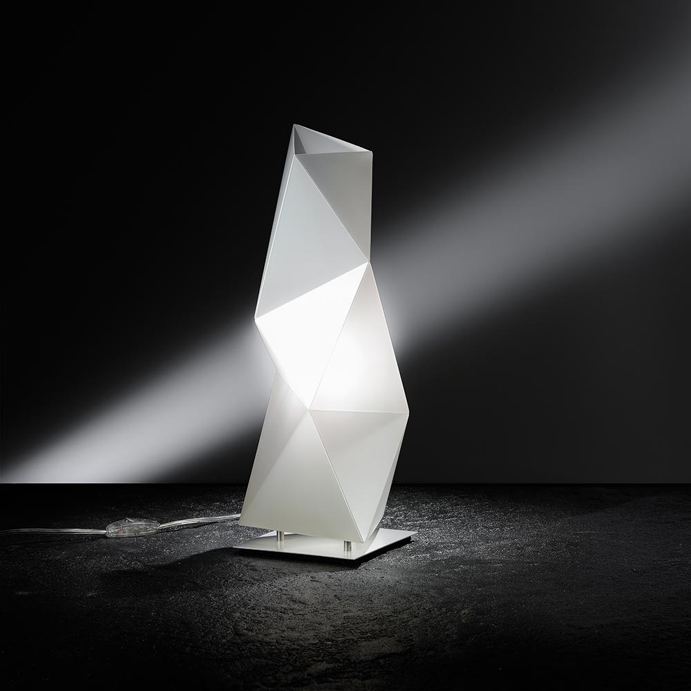 S.Luce Slamp Tischleuchte Diamond Small Weiß