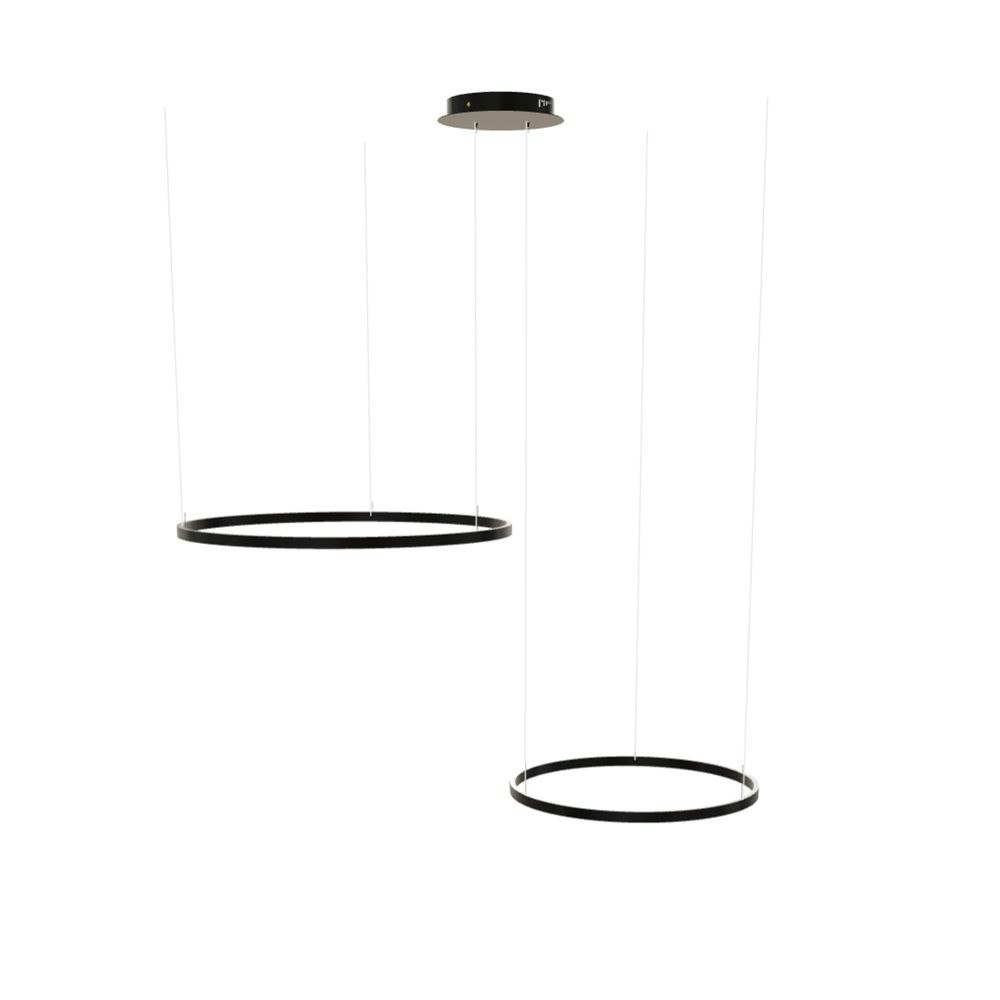 s.luce LED 2 anneaux Combinaison de lampes à suspendre Excentrique thumbnail 5