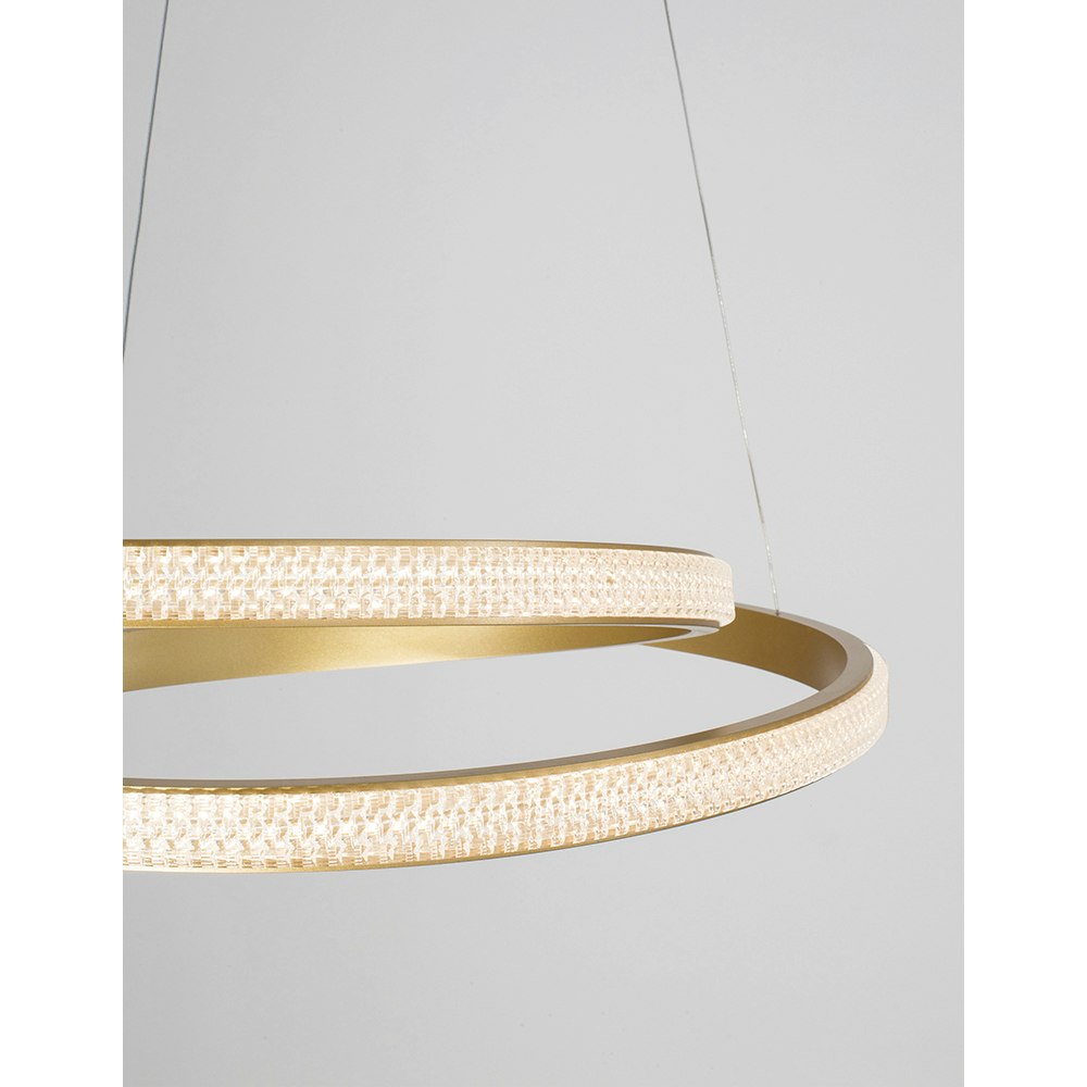 Nova Luce Grania LED Lampe à suspendre or mat thumbnail 5