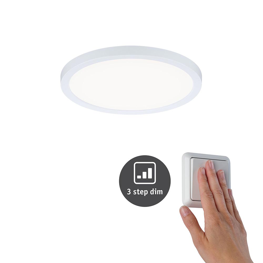 S.Luce VariFit LED Einbaupanel Areo mit 3-Stufen-Dimmer Rund Weiß